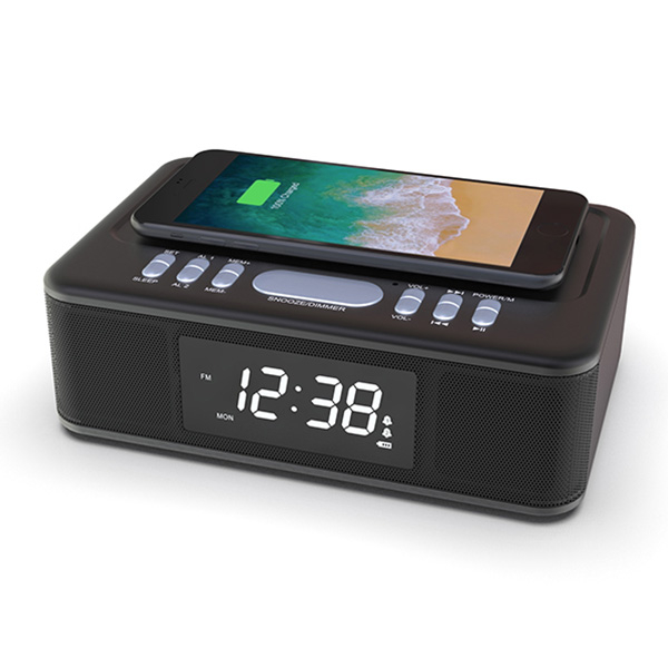 Wireless Charging travel alarm clock丨YM-608